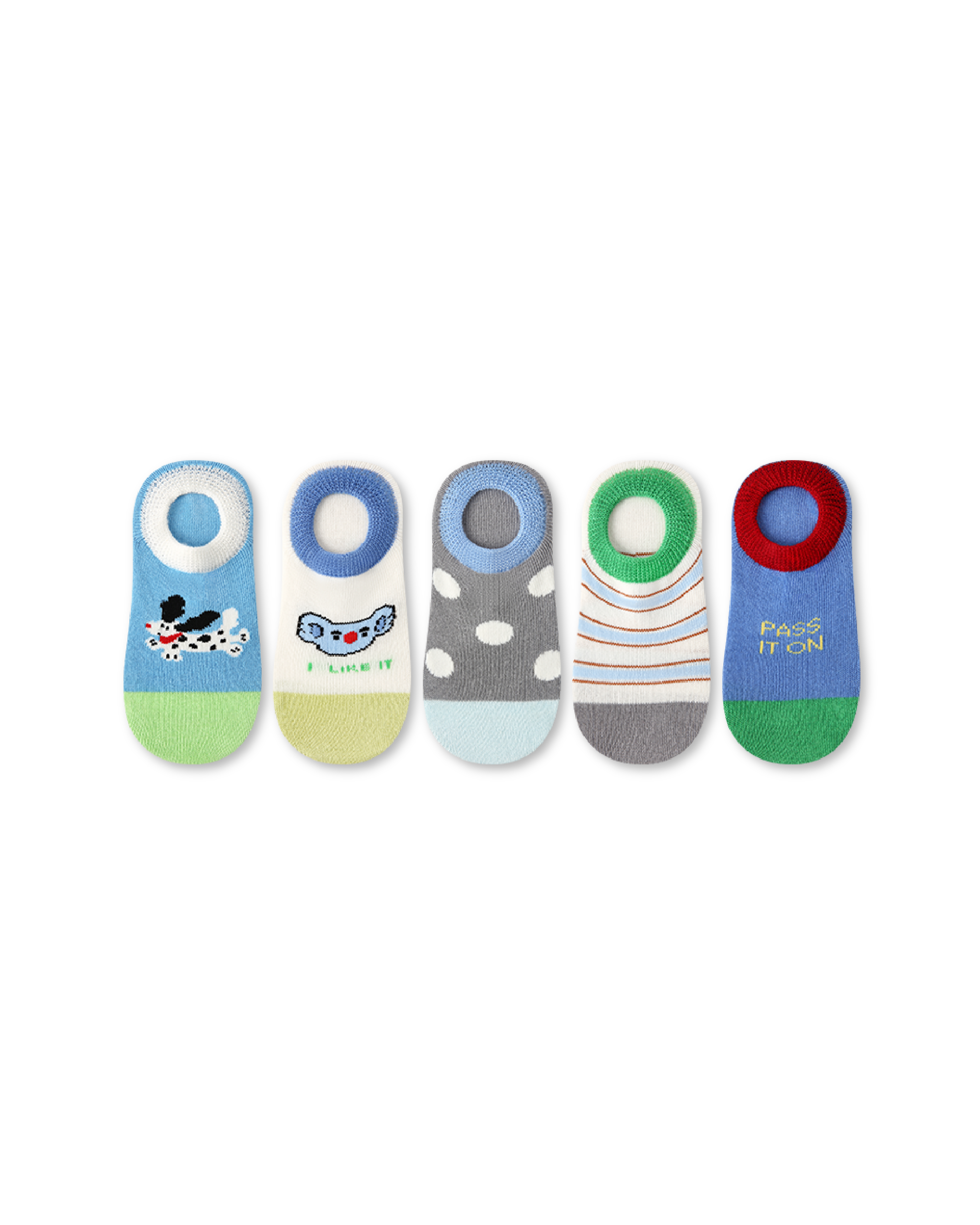 5 Pack Kids No-Show Socks Koala Daily Cute Koala Pattern Casual Socks - SWEET NANA
