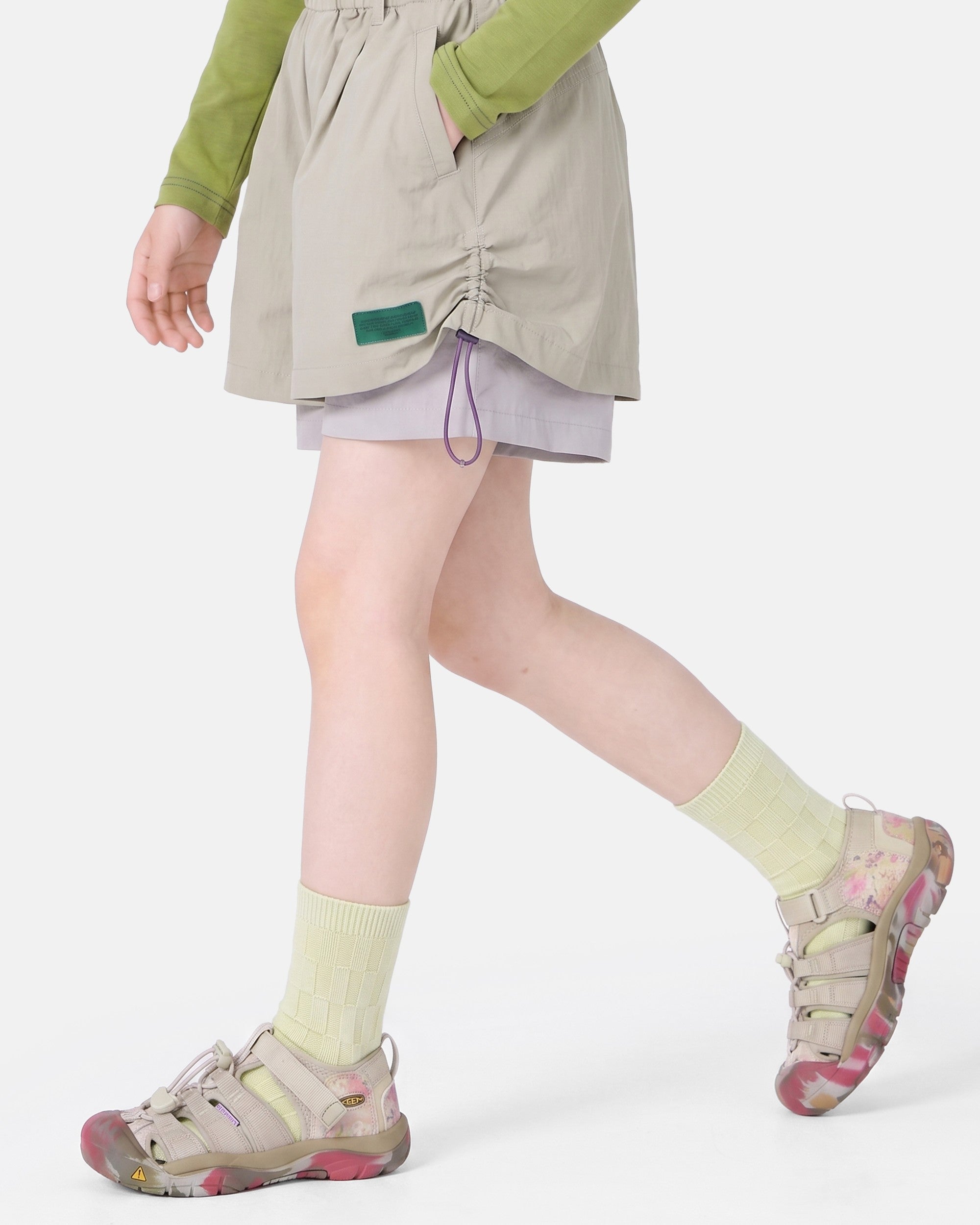 5 Pack Kids Pastel Textured Crew Socks Secondary image