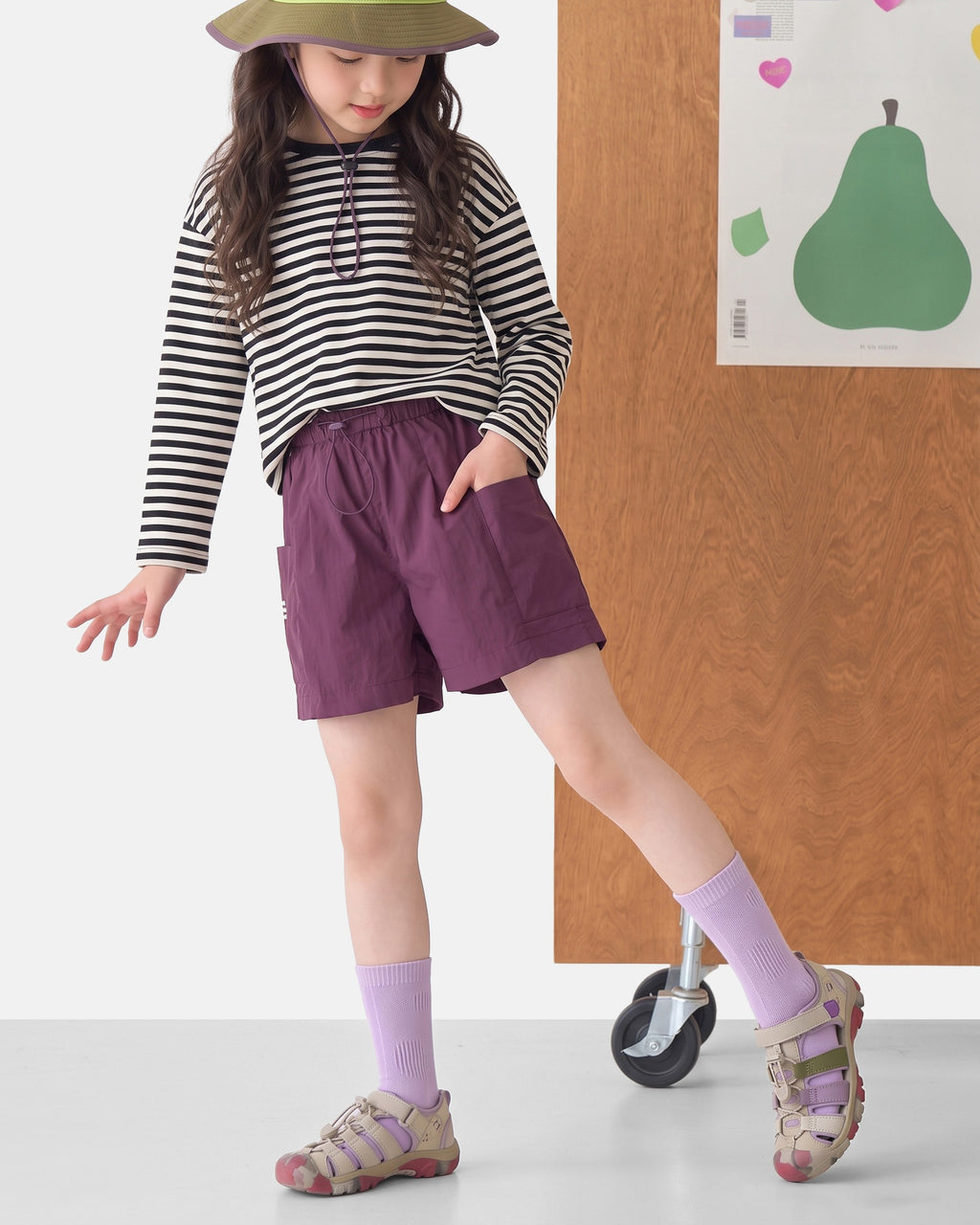 5 Pack Kids Pastel Textured Crew Socks