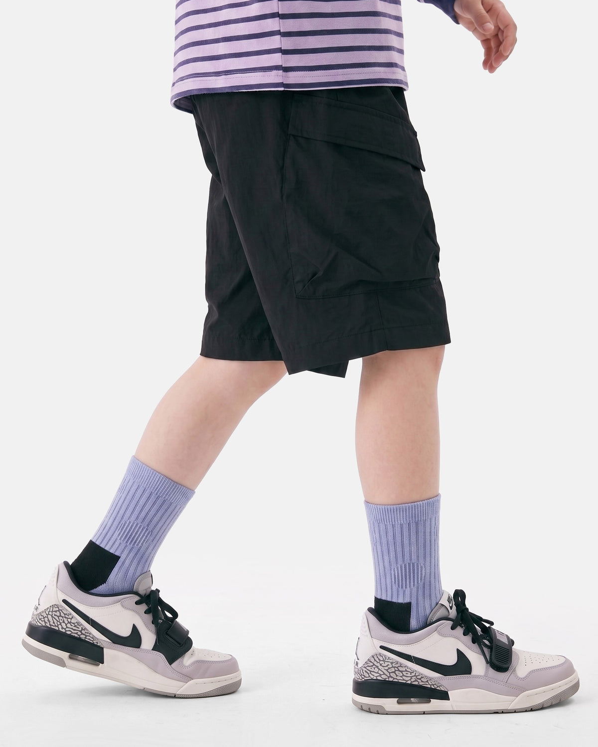 5 Pack Kids Retro Ribbed Crew Socks
