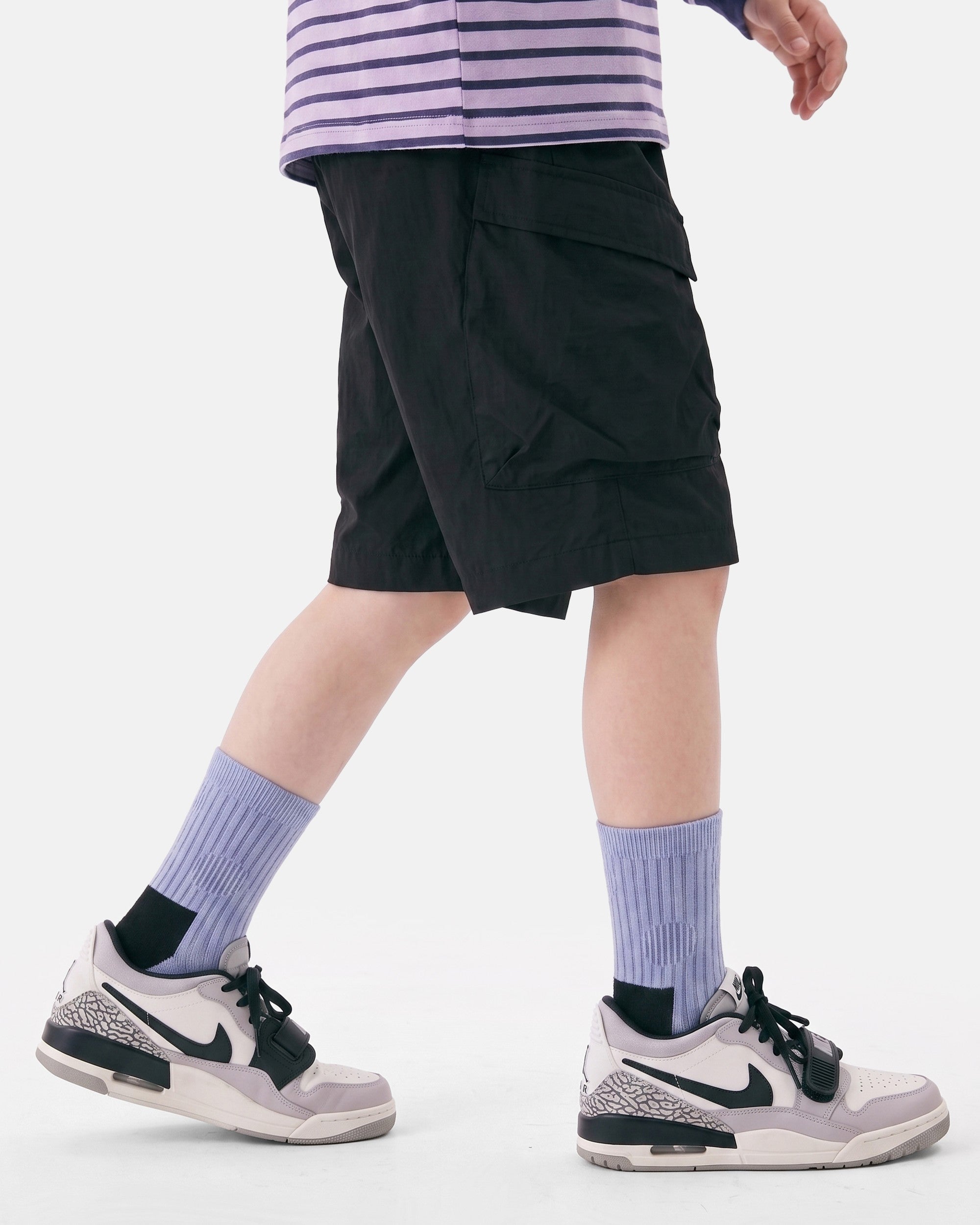 5 Pack Kids Retro Ribbed Crew Socks