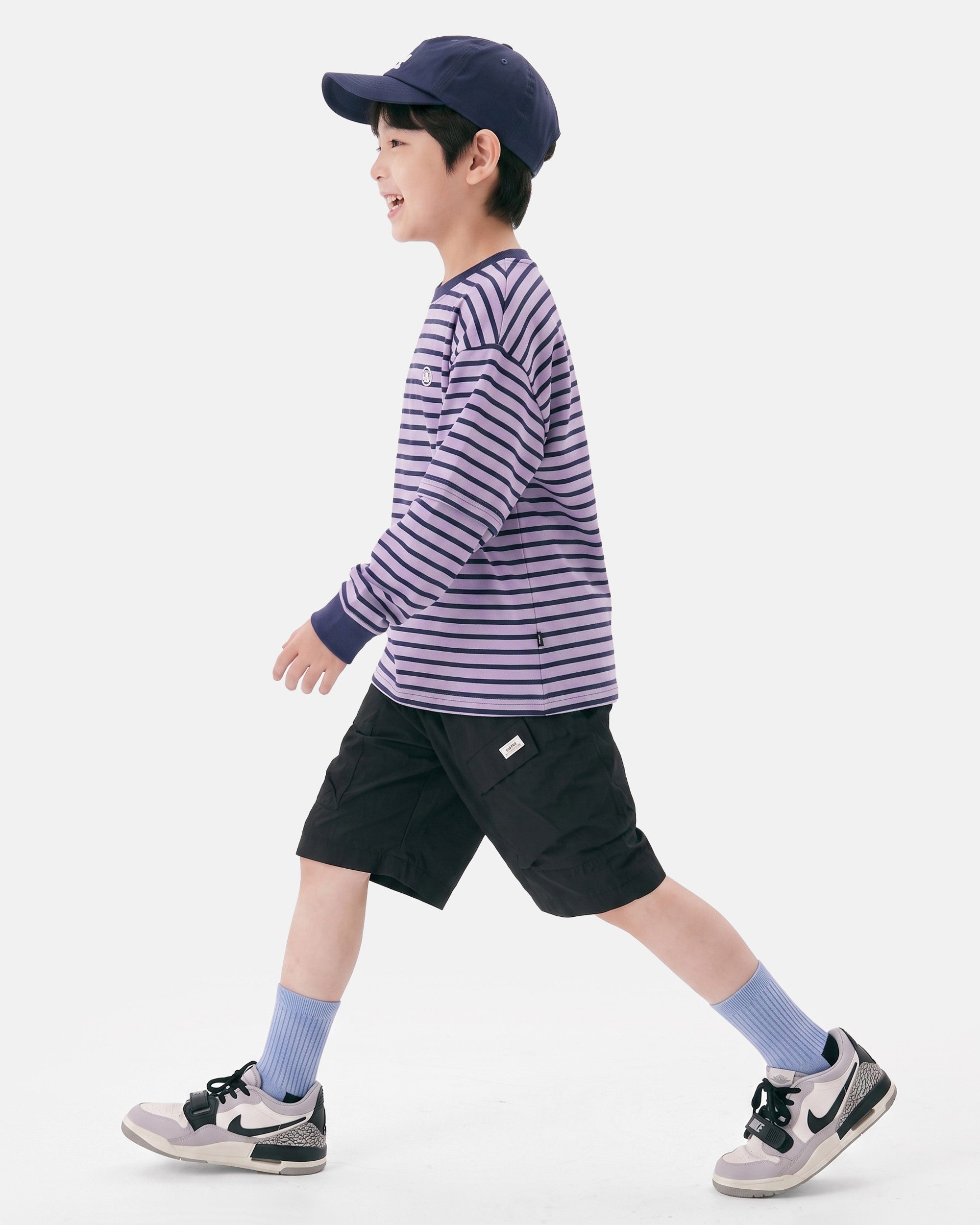 5 Pack Kids Retro Ribbed Crew Socks