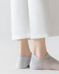 Sweetnana 6-Pack Low Cut No Show Socks for Women Solid Cotton Socks Spring and Summer Ultra Thin Breathable Socks