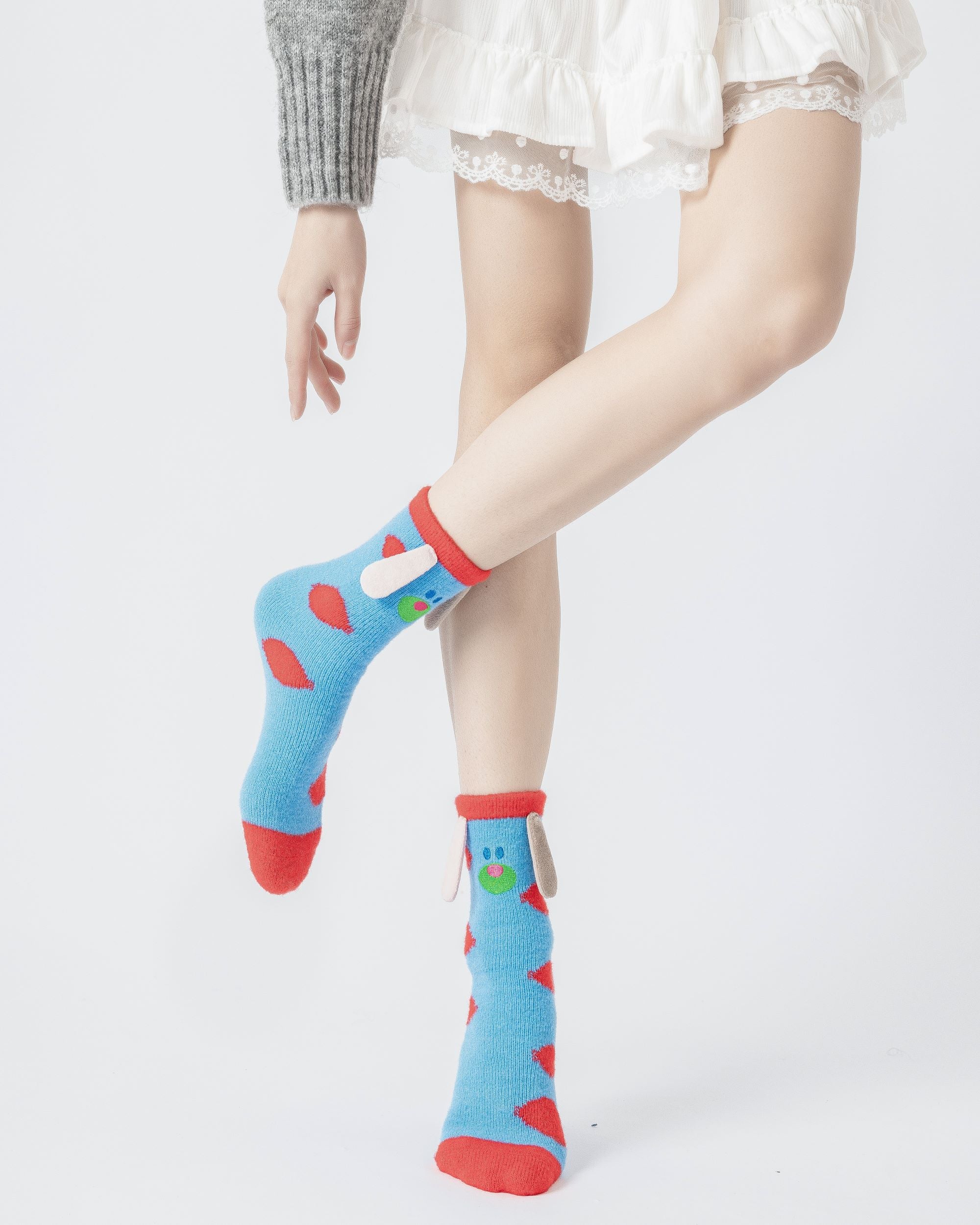 大人・子供用 クルーソックス｜ビッグイヤーシリーズ かわいい、柔らかくて快適なソックス