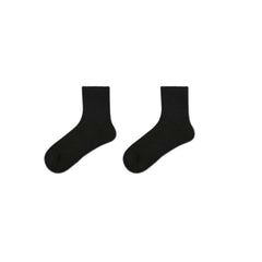 Sweetnana Casual Women & Men Ankle Seamless Socks, Black and White, Breathable, Soft , Comfort, Cotton Socks for Adults.