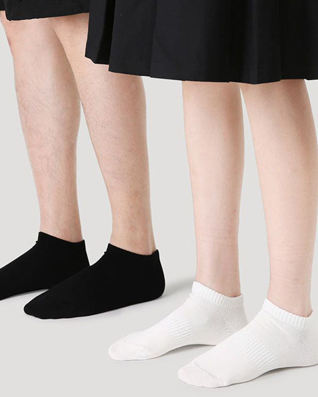 Unisex 棉質隱形襪 無縫低筒 柔軟透氣 休閒款
