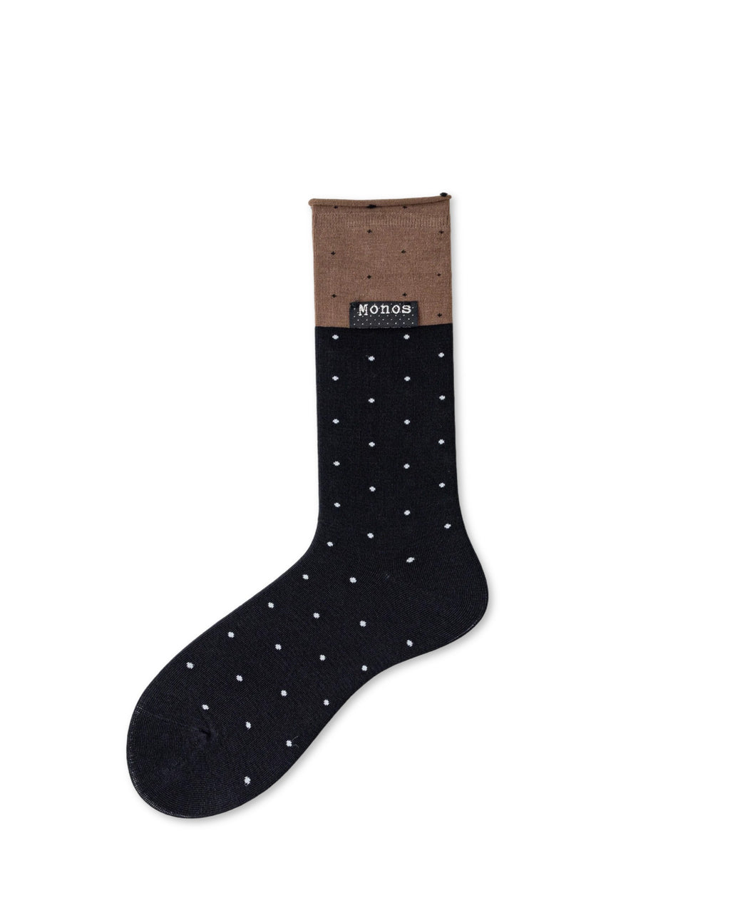 Color Block Polka Dot Cotton Crew Socks