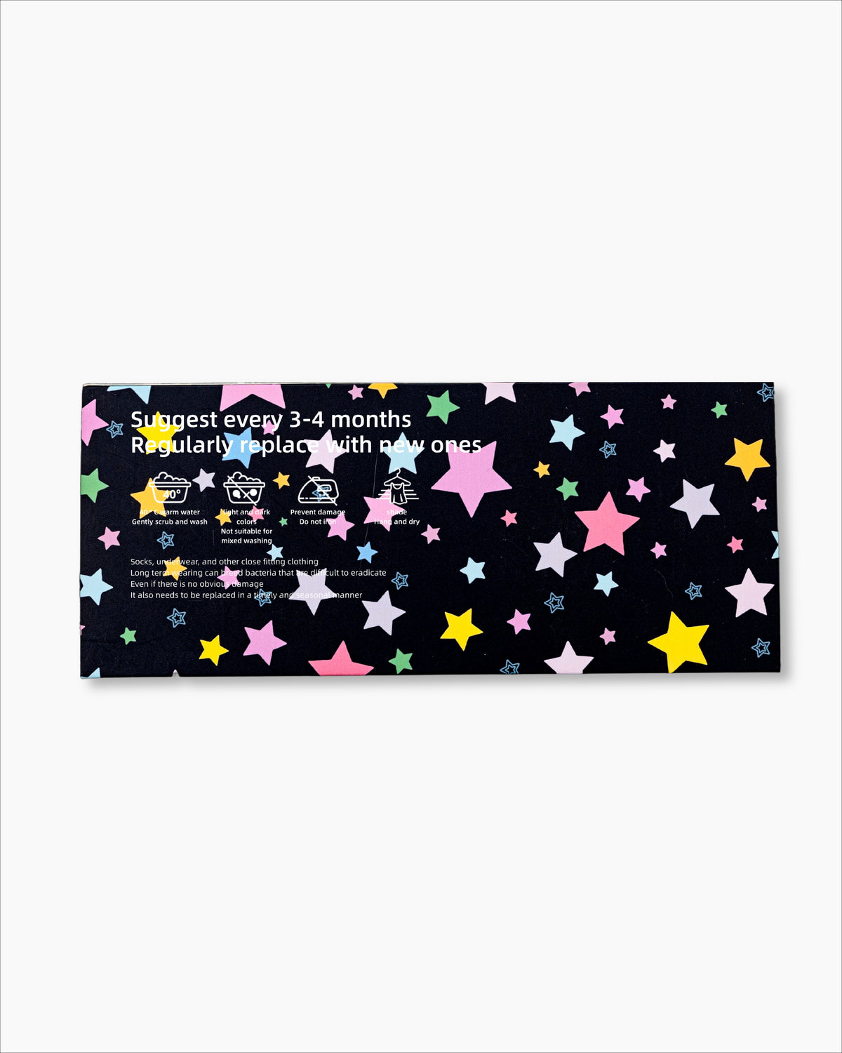 Colorful Star Illustrated Gift Box for Socks Packaging