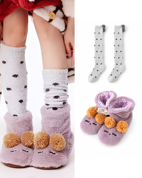Floppy Ear Friends Warm Slipper Boots