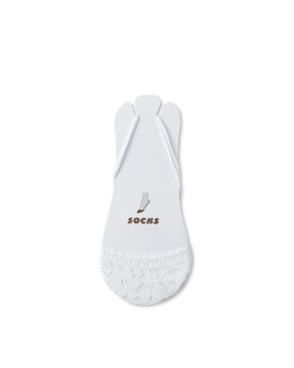Floral Lace Invisible Slingback Liner Socks