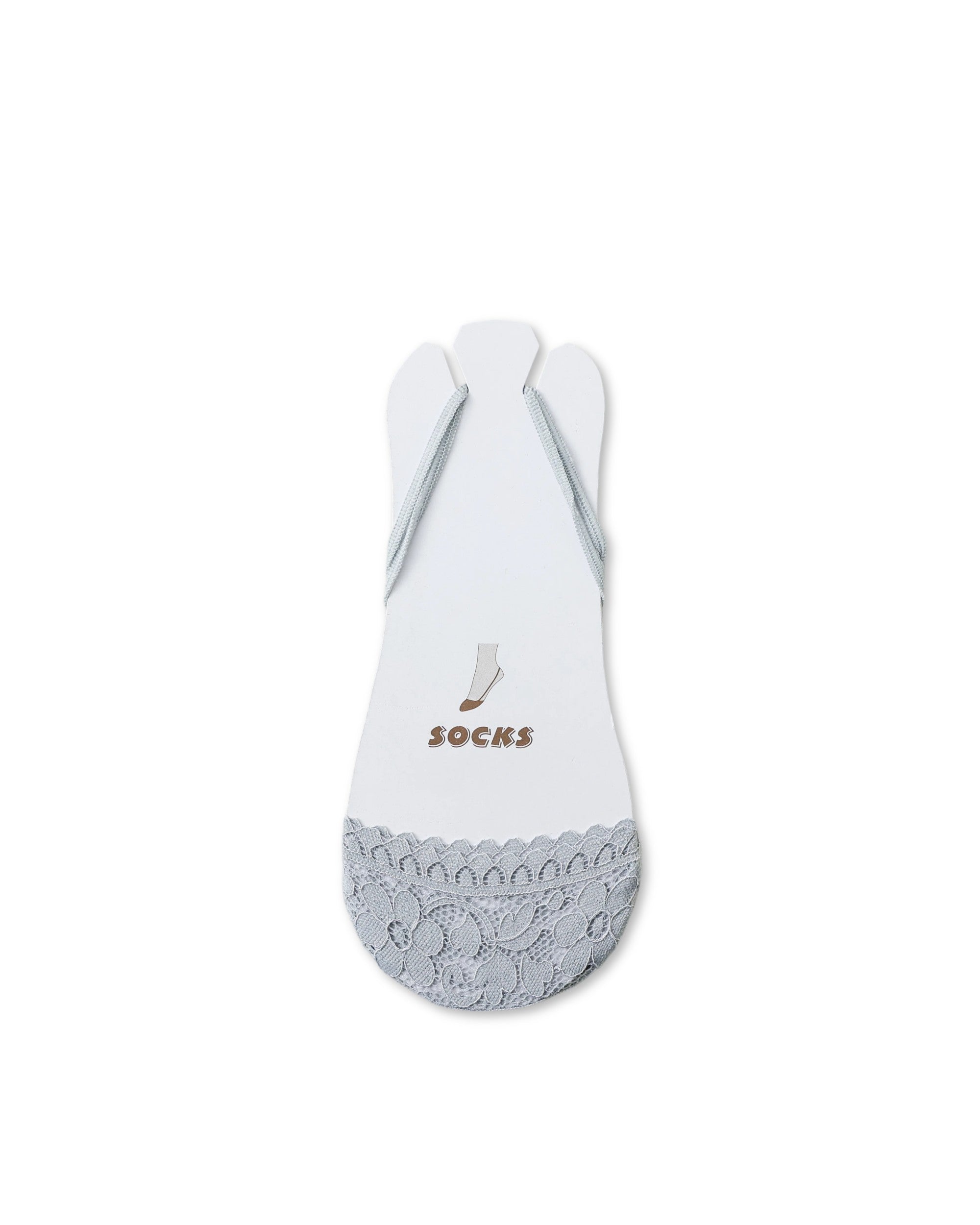 Floral Lace Invisible Slingback Liner Socks