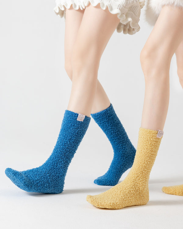 Fluffy Cloud Slouchy Fuzzy Crew Socks