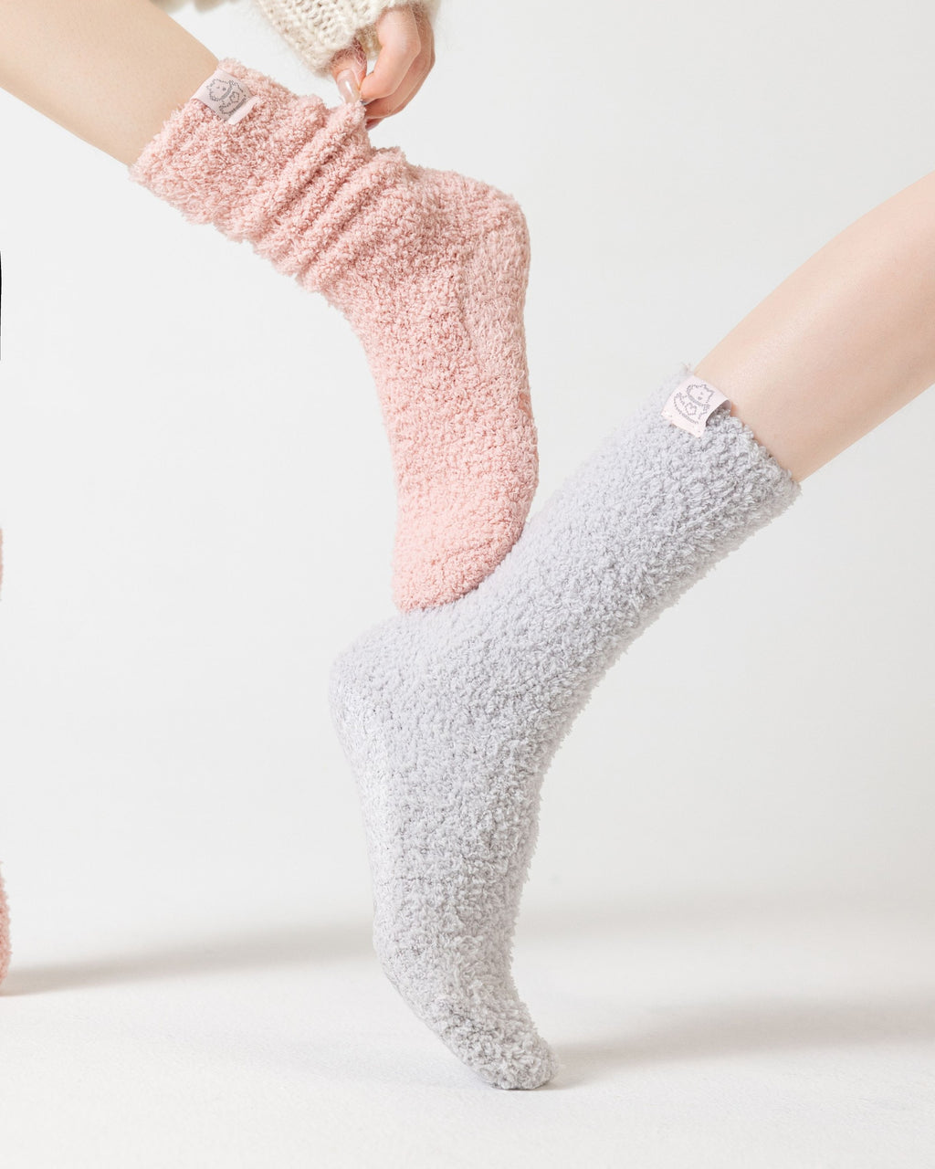 Fluffy Cloud Slouchy Fuzzy Crew Socks