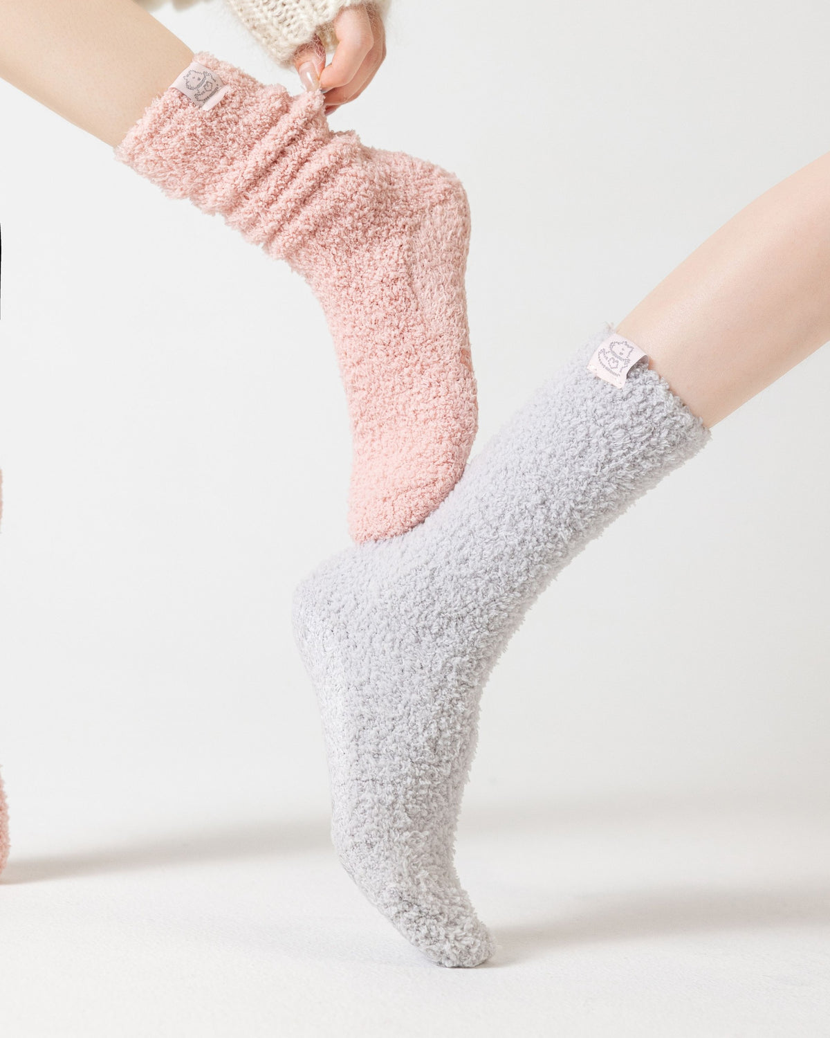 Fluffy Cloud Slouchy Fuzzy Crew Socks