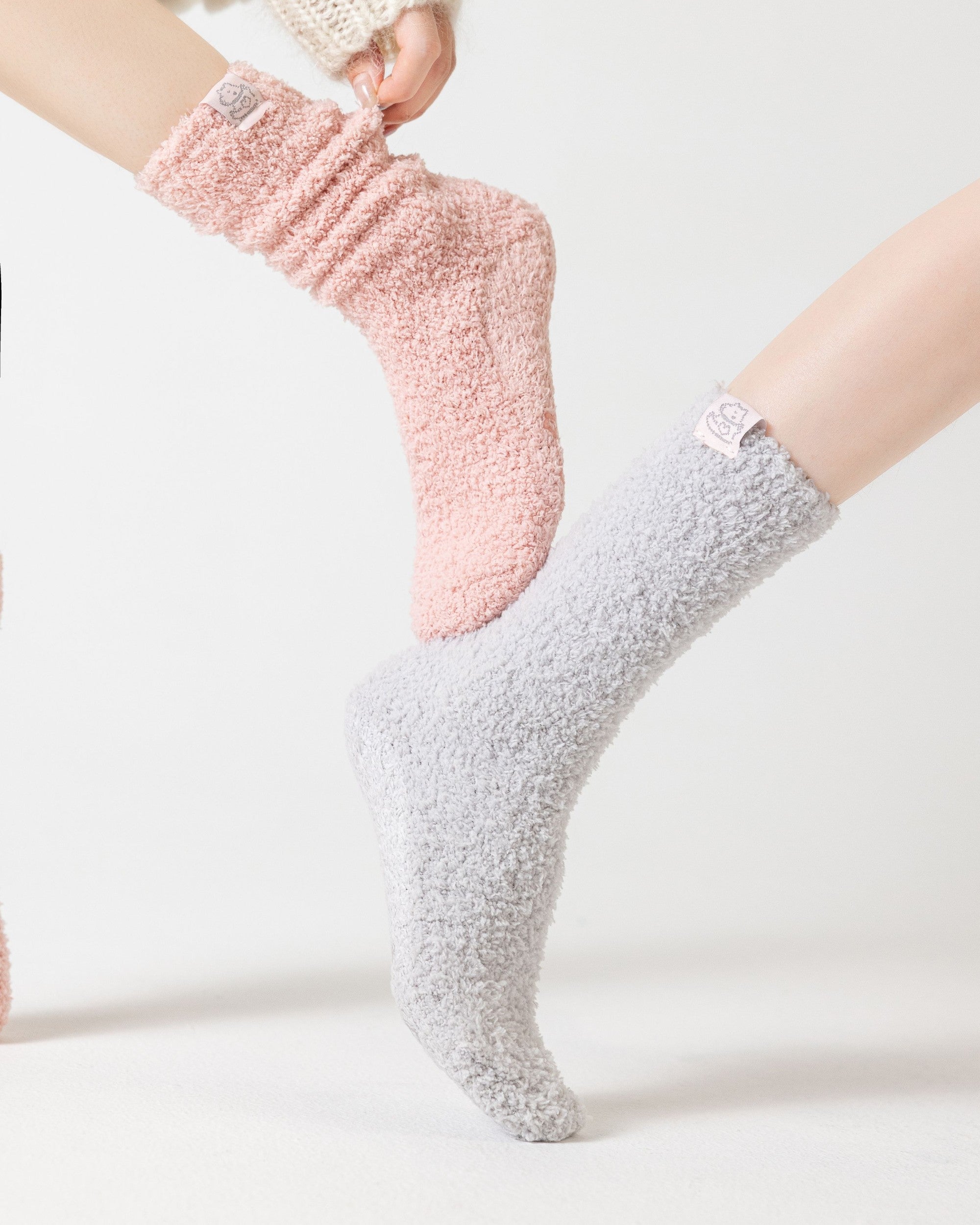 Fluffy Cloud Slouchy Fuzzy Crew Socks