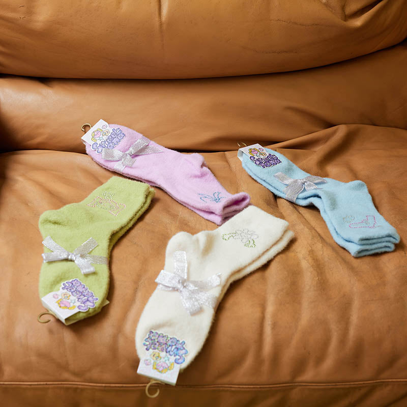 Sweetnana Fun Diamond Series Cozy Crew Socks - 여성용 푹신한 슬리퍼 양말 부드럽고 따뜻한 겨울용 컬러풀 양말 끈적이는 다이아몬드.
