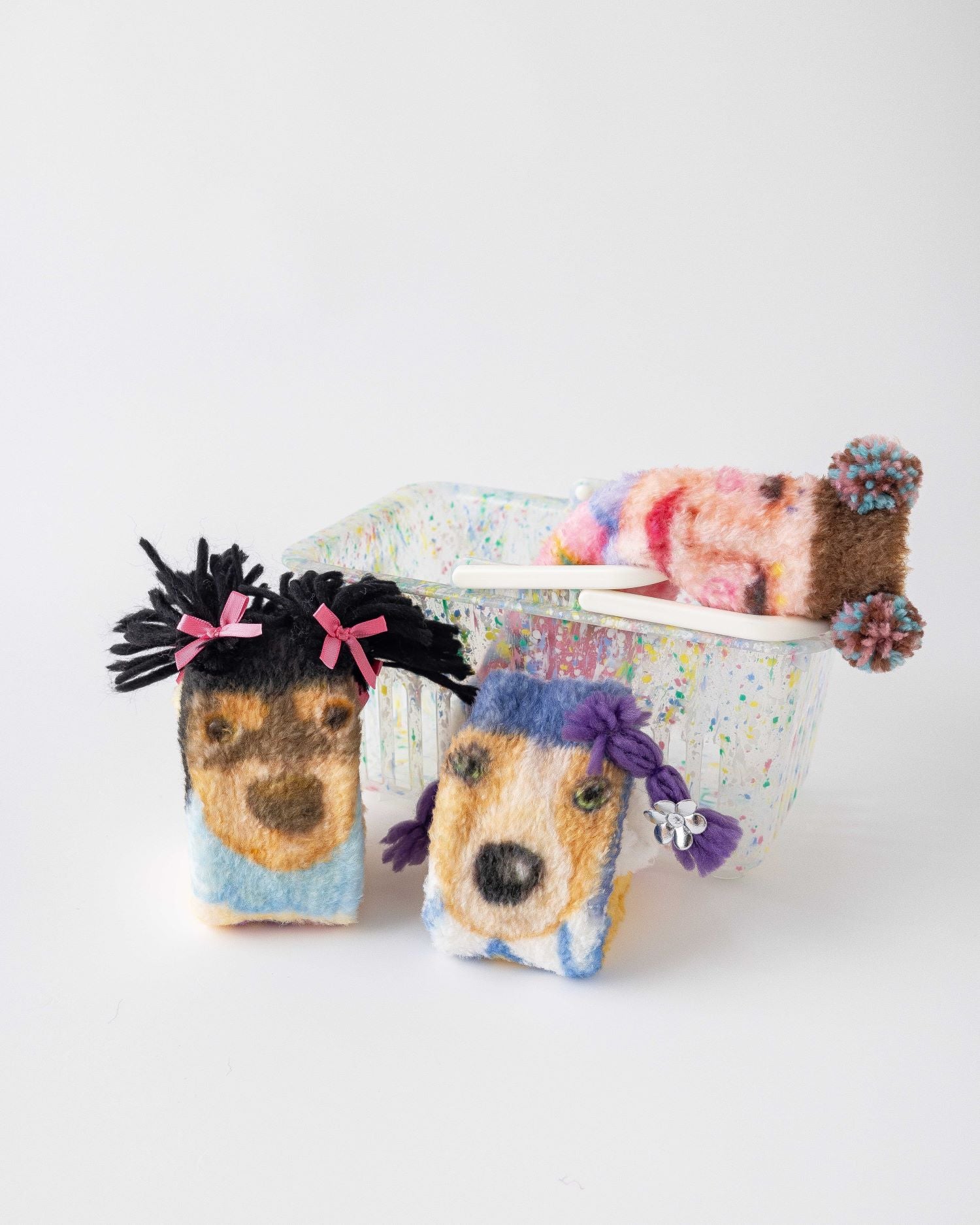 趣味中筒襪子卡通狗系列毛絨舒適保暖室內襪子