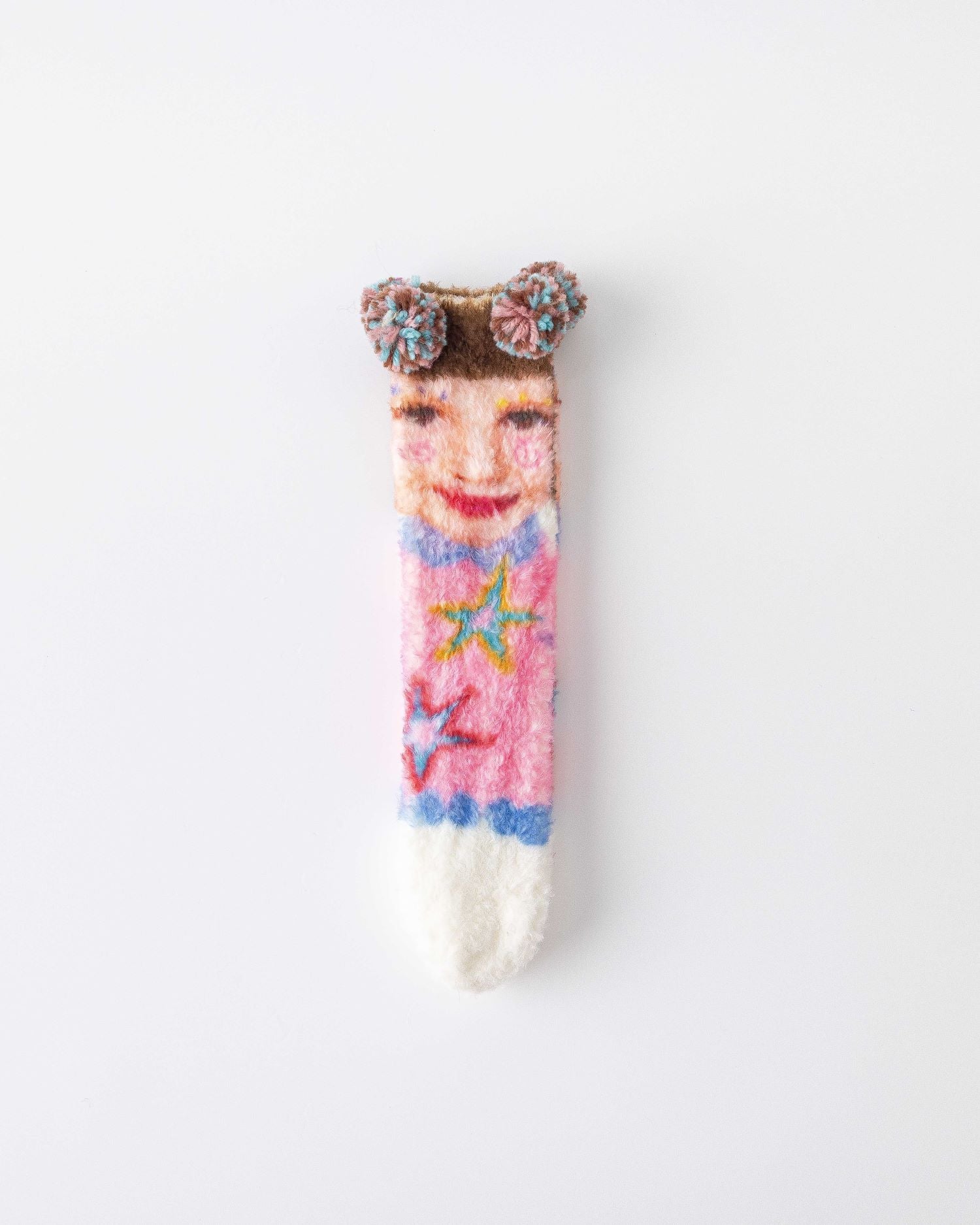 趣味中筒襪子卡通狗系列毛絨舒適保暖室內襪子