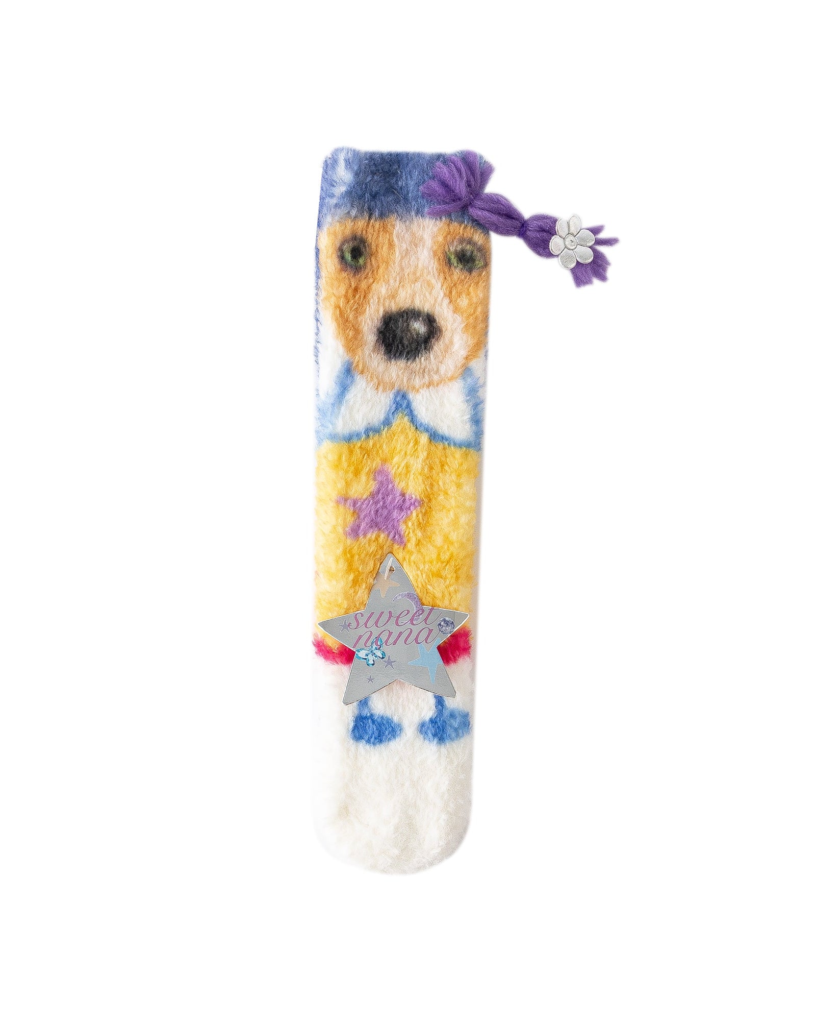 Funny Crew Socks Cartoon Dog Series Fuzzy Cozy Warm Indoor Socks