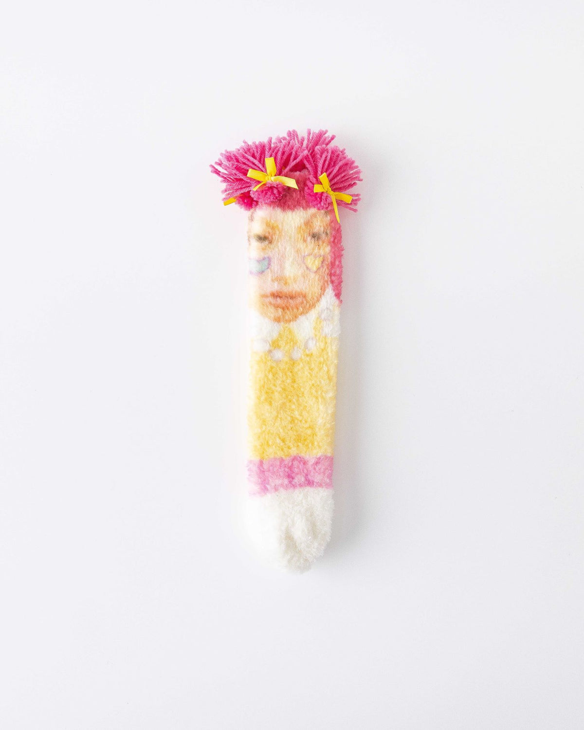 귀여운 크루 양말 만화 강아지 시리즈 보송보송하고 따뜻한 포근한 실내용 양말