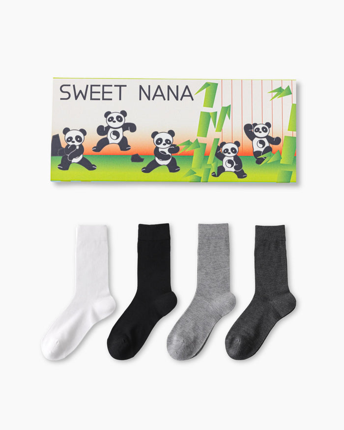 Gift Box Set Bamboo Fiber Crew Socks