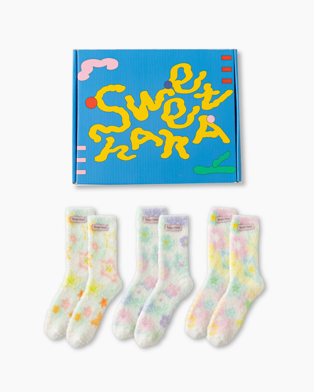 禮盒組 粉彩夢境舒適中筒襪