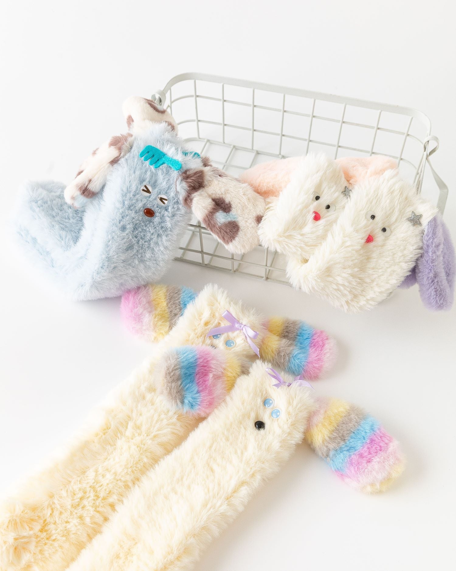 禮盒套裝 女士 兒童 中筒襪 可愛3D耳朵系列 搞笑動物襪子