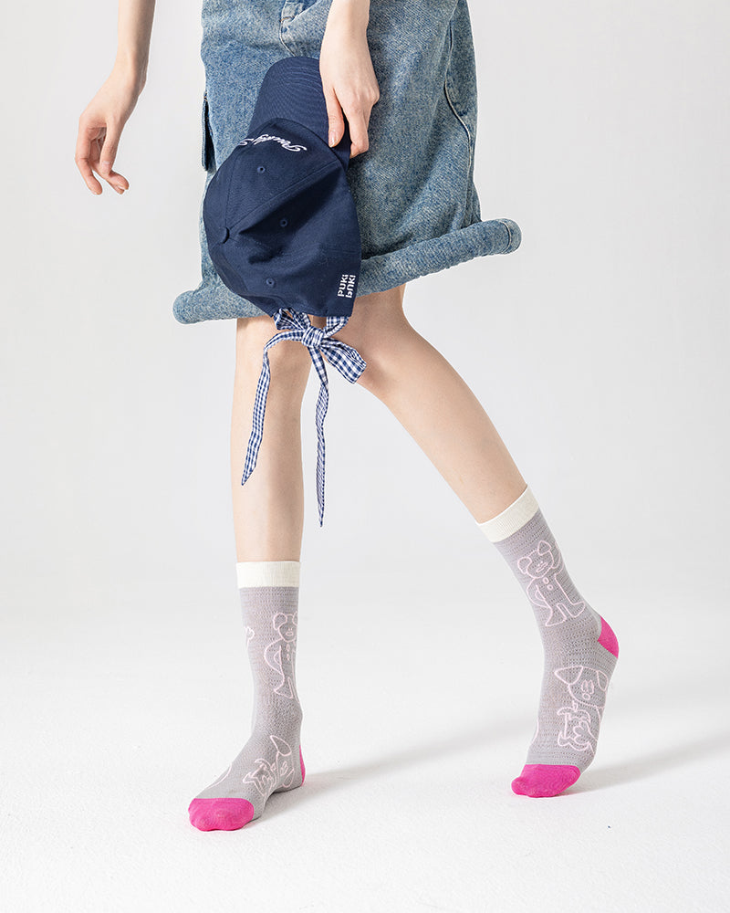 Gift Box Set Women's Cotton Socks Thin Casual Cute Funny Seamless Socks
