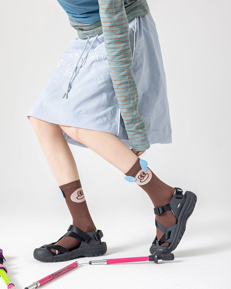 Gift Box Set Women's Crew Socks Cotton Cute Fun Thin Breathable Seamless