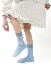 Gift Box Set Womens Crew Socks Ice Cream Series Fuzzy Cozy Non Slip