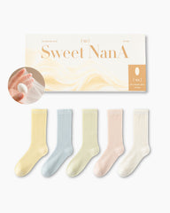 Gift Box Set Womens Crew Socks Mulberry Silk Blend Cooling Comfortable Fashion Styling