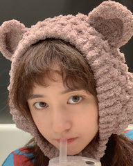 2-Pack Handmade Coral Velvet Earmuffs 3D Animal Ear Cute Warm Headwear