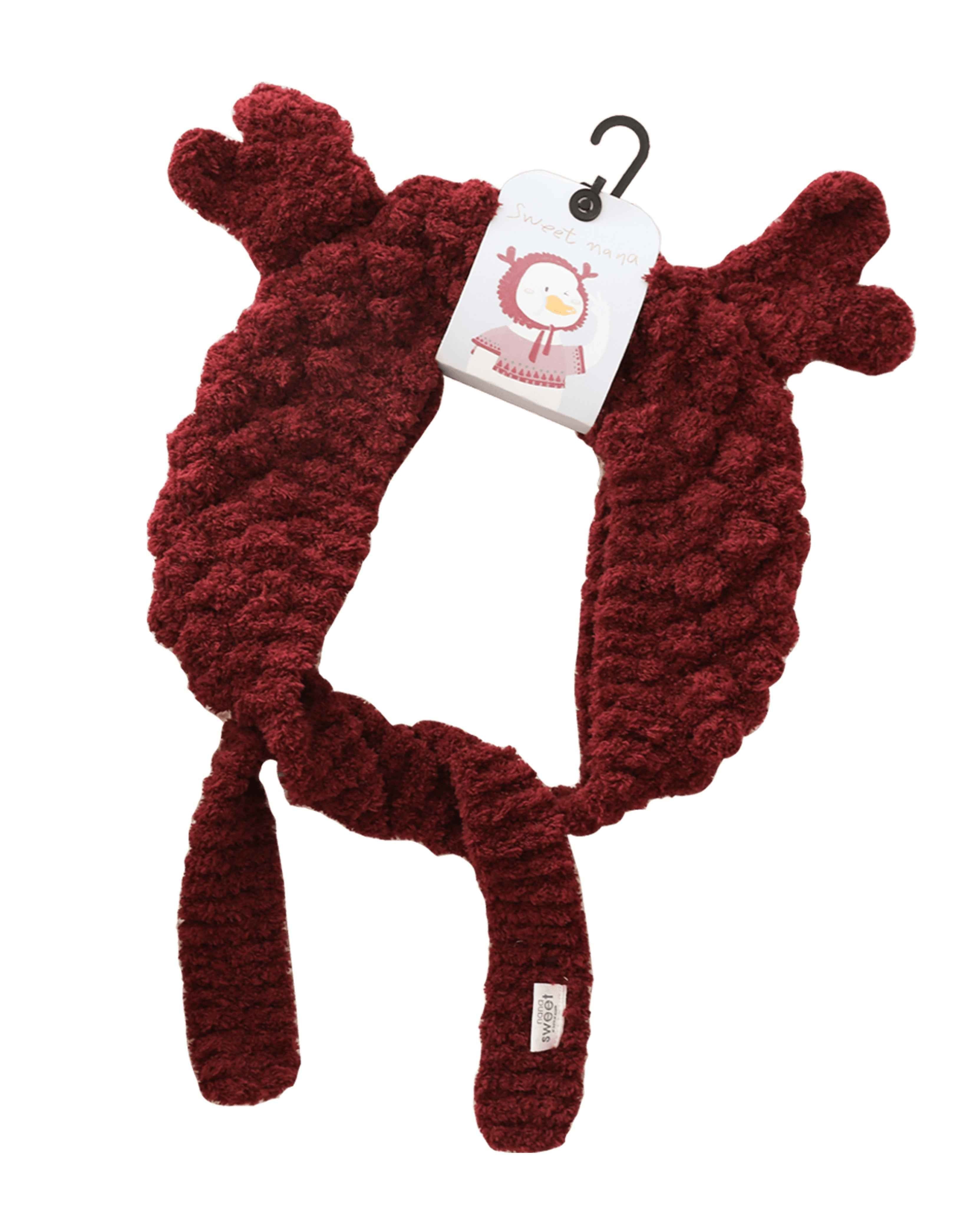 Handmade Coral Velvet Earmuffs 3D Animal Ear Cute Warm Headwear