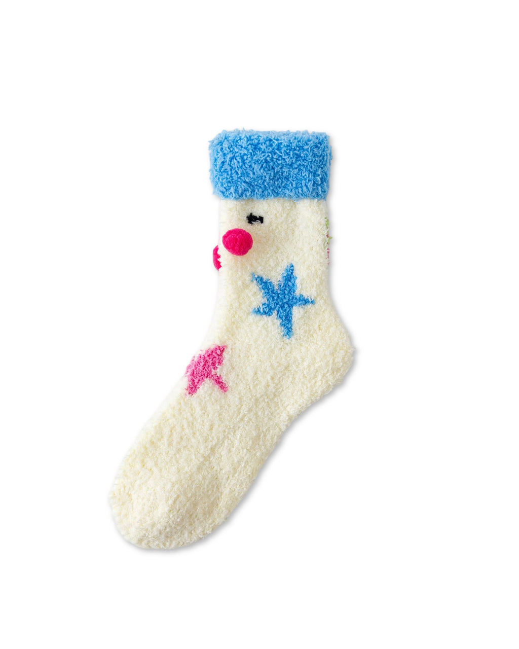 Happy Sheep And Pony Fuzzy Crew Socks