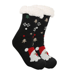 Sweetnana Christmas Women’s Cozy Socks - Cute Super Soft Fuzzy Slipper Socks, Non-Slip Thickened Winter Stockings, Perfect for Lounge Wear