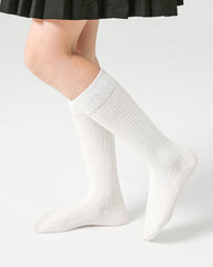 Kids' Cotton Knee High Socks Solid Color Casual