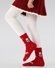 New Year 5 Pack Kids Crew Socks Horse Fortune Cartoon Pattern