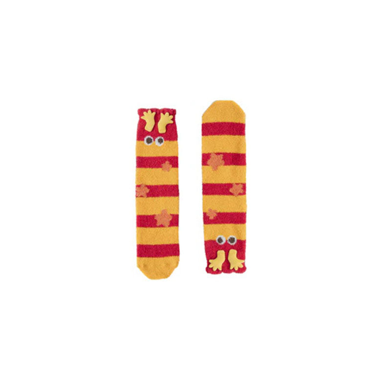 Sweetnana Cozy New year series「Great Luck Dragon」チューブクルーソックス 女性＆子供用、超ソフトで厚手のソックス、冬に最適で新年のギフトとして理想的