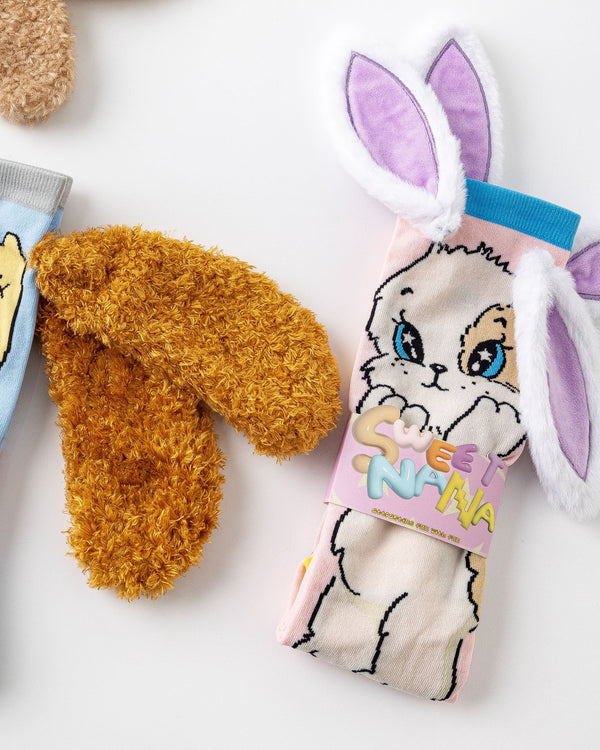 Party Exaggerated Bunny Knee High Socks 3D Big Ears Shy Rabbit Fun - SWEET NANA