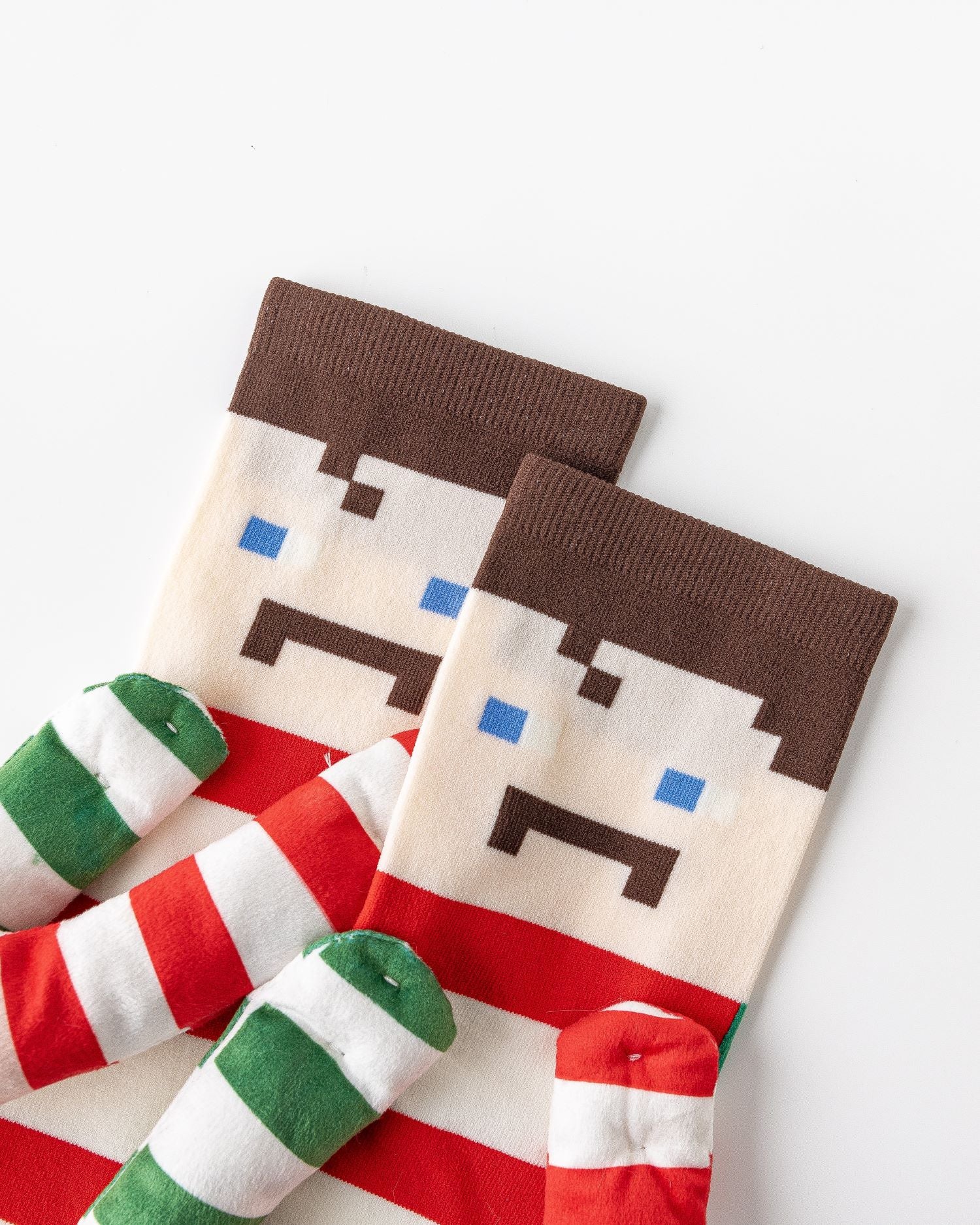 Party Exaggerated Holding Hands Figure Knee High Socks 3D Arms Fun Calf Socks