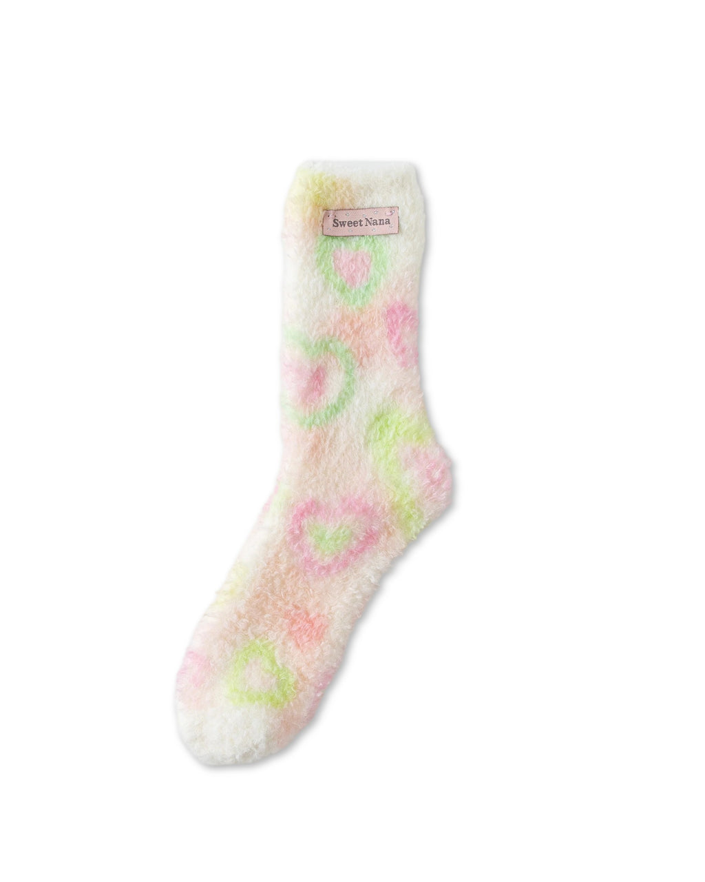 Pastel Dream Fuzzy Floor Crew Socks