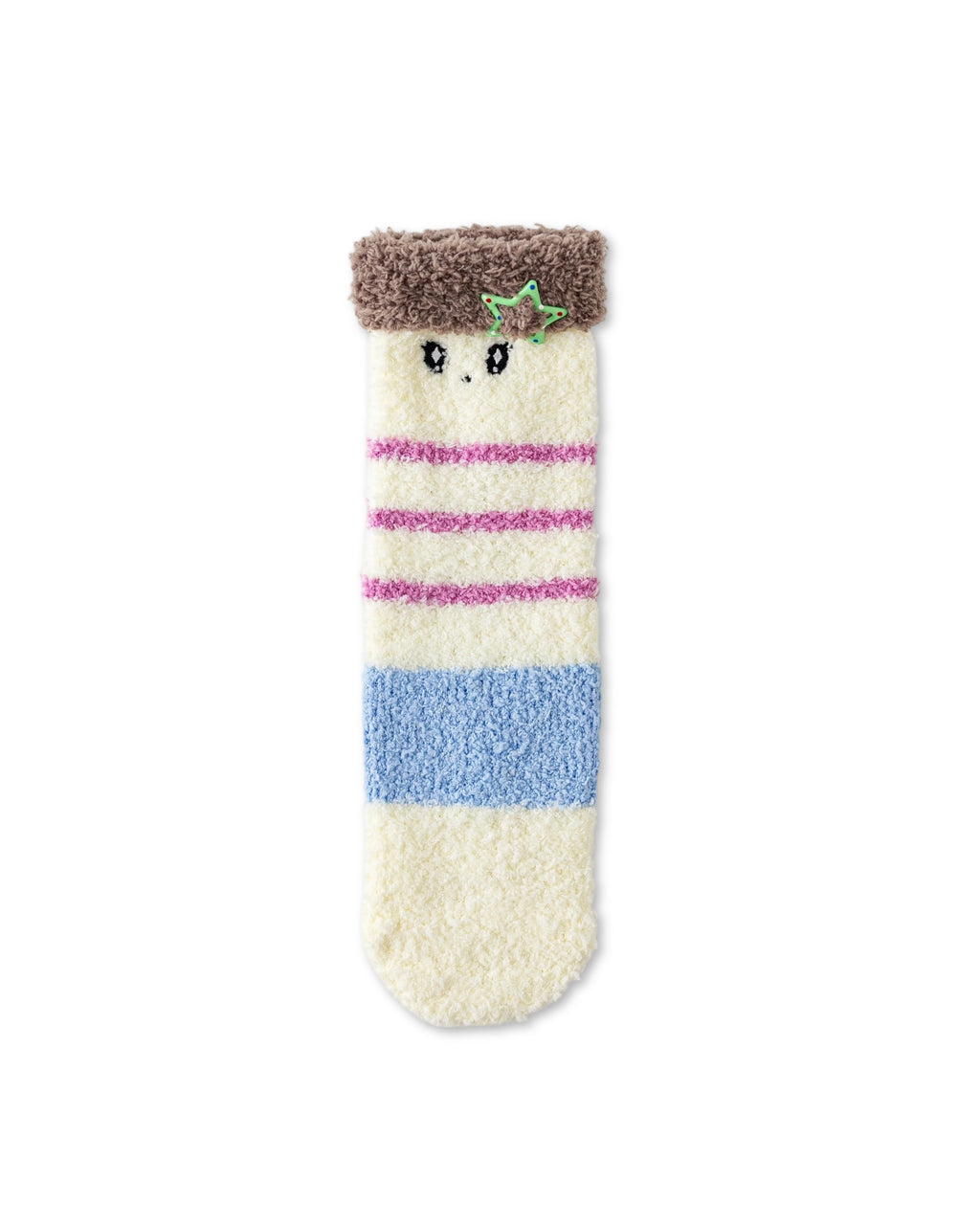 Perfect Bangs Fuzzy Floor Crew Socks