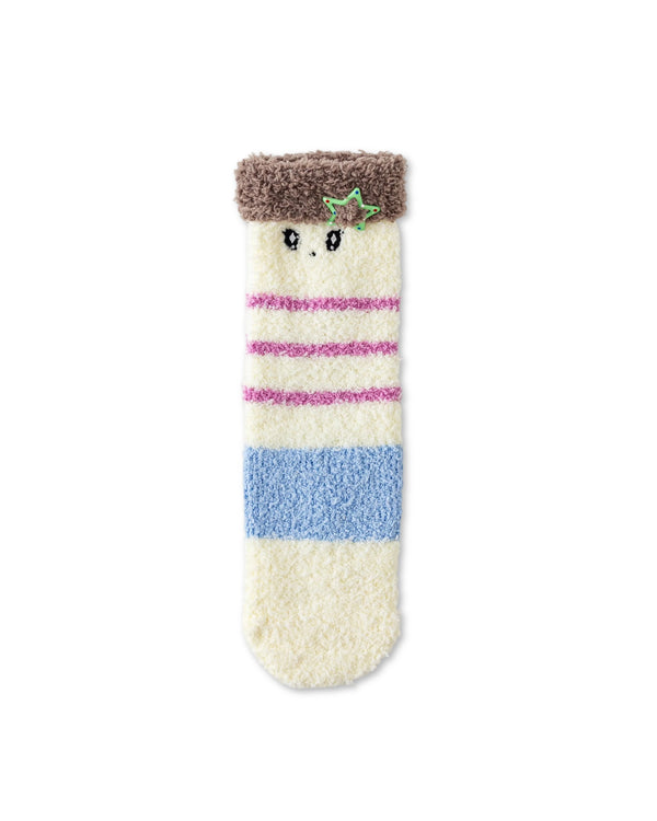 Perfect Bangs Fuzzy Floor Crew Socks