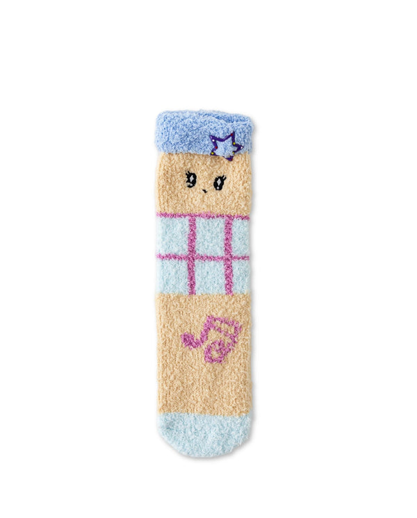 Perfect Bangs Fuzzy Floor Crew Socks