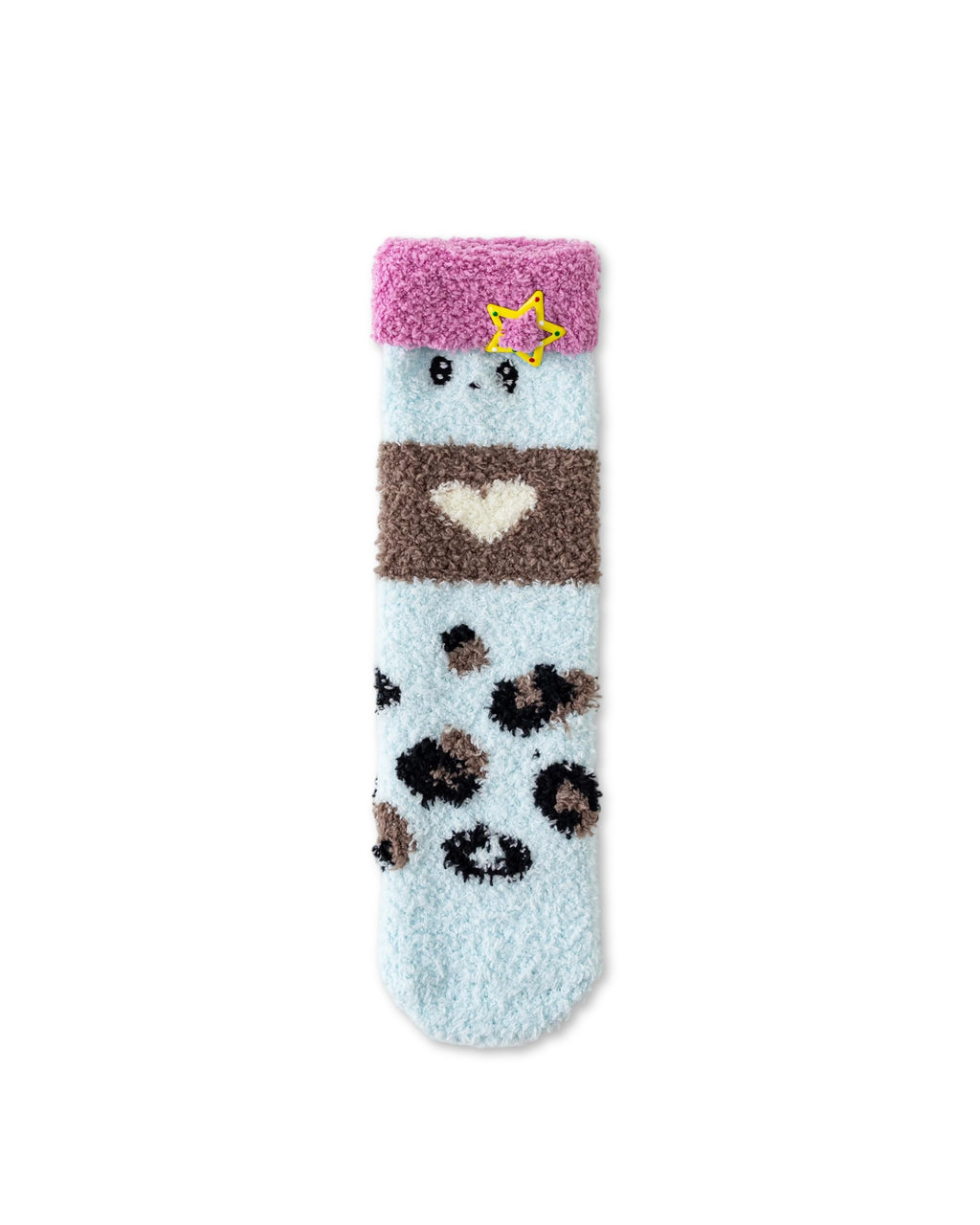 Perfect Bangs Fuzzy Floor Crew Socks
