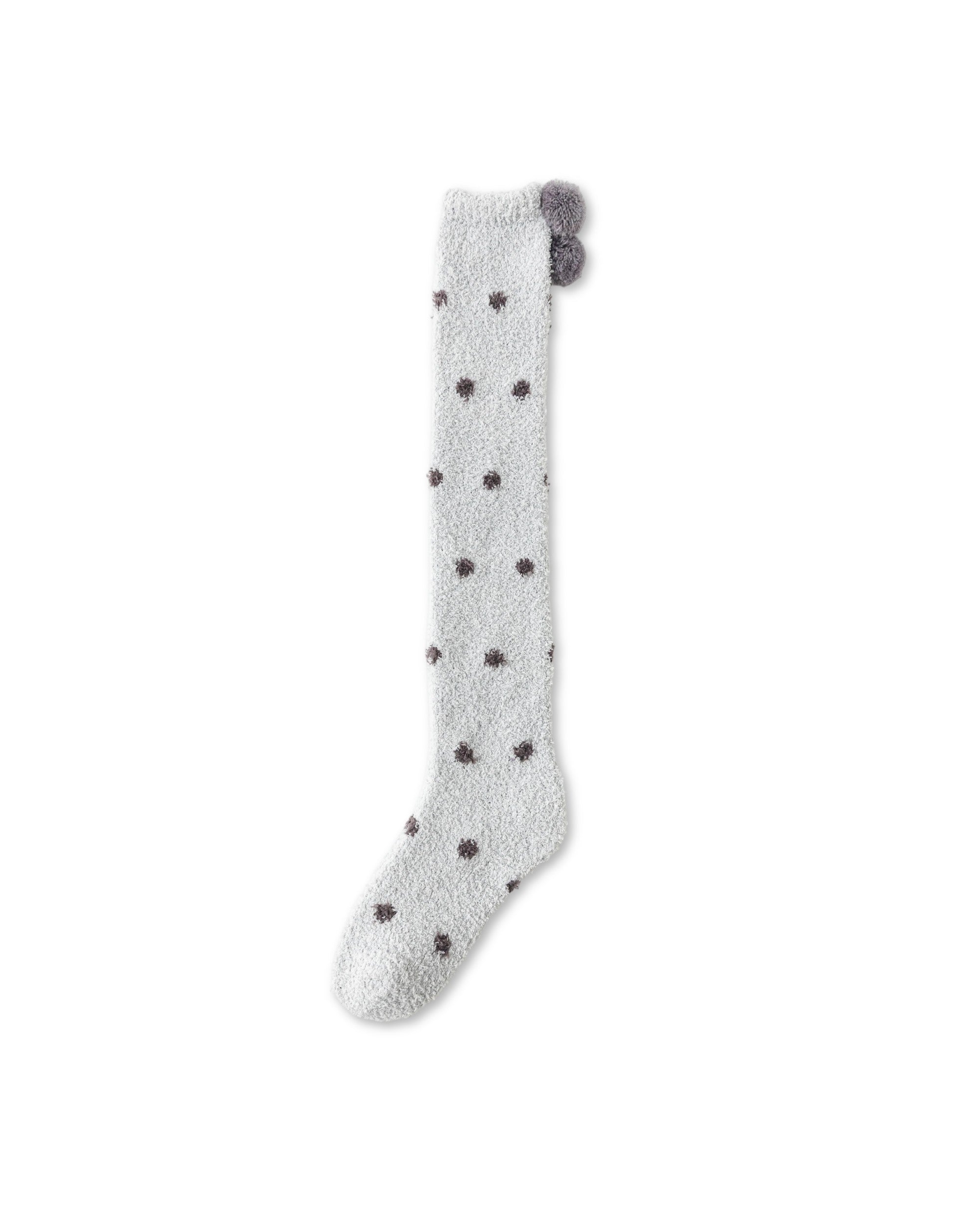 Pom Pom Dot Cozy Knee High Socks