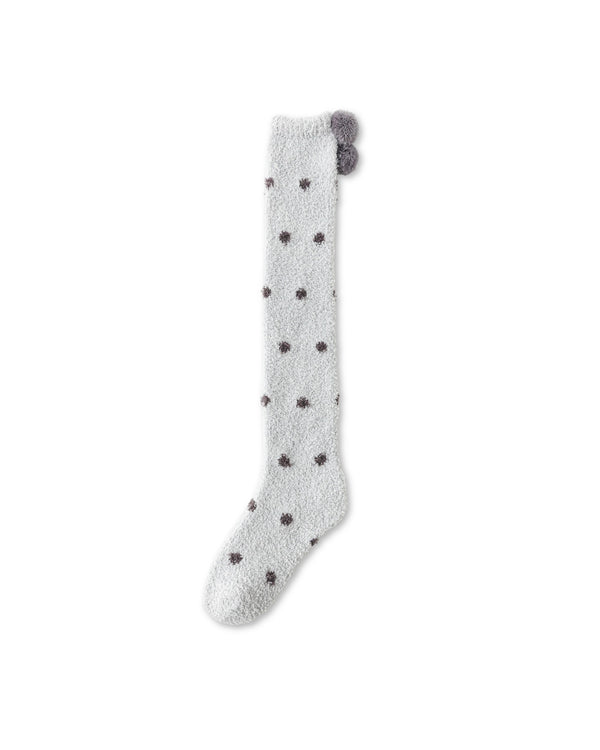Pom Pom Dot Cozy Knee High Socks