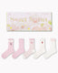 Sakura Limited Gift Box Set Womens Crew Socks Cherry Blossom Rabbit Pattern - SWEET NANA