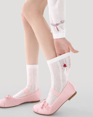 Sakura限定ギフトボックスセット レディース クルーソックス 桜とウサギ柄