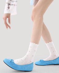 櫻花限定禮盒組 女款中筒襪 極簡紋理 純顏色襪子